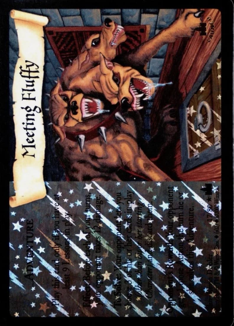 Meeting Fluffy, Harry Potter TCG promo 17/80