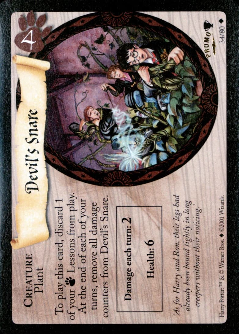 Devil's Snare, Harry Potter TCG promo 34/80