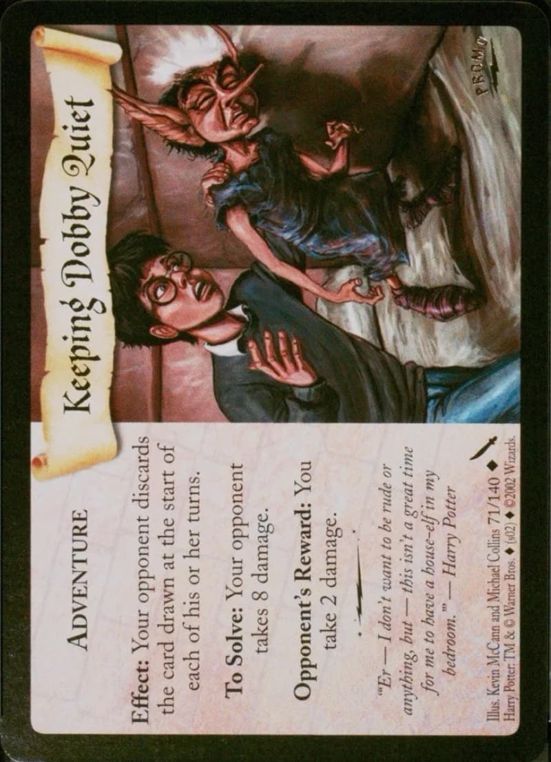 Keeping Dobby Quiet, Harry Potter TCG promo 71/140